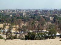 Giza city and Cairo from the Great Pyramid