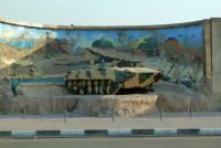 Propaganda by the military academies near Cairo airport