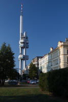 Žižkov TV Tower from Riegrovy sady