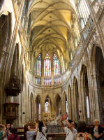 Inside St Vitus’ cathedral