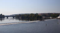 Weir on the Vltava south of the Charles Bridge