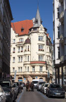 Northern corner of Kaprova and Žatecká