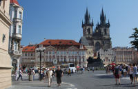 Church of Our Lady before Týn and the Old Town square, from the west