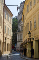 David Černý’s Viselec (“hanging out”) on Husova street