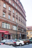 Former STB (secret police) headquarters on Bartolomĕjská