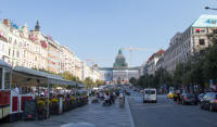 Wenceslas Square, and the National Museum under refurbishment