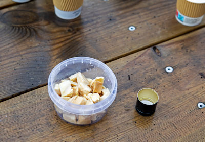 Pieces of Hákarl, fermented shark