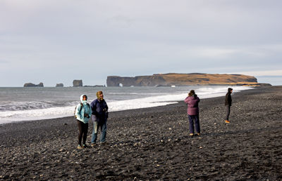 Rock arches at Dyrhólaey