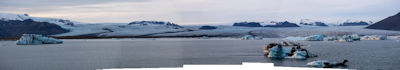 Panorama of Breiðamerkurjökull