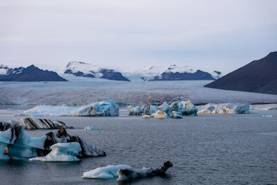 Panorama of Breiðamerkurjökull