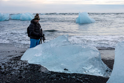 Ice on the beach