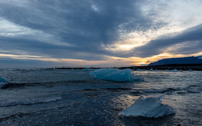 Ice on the beach