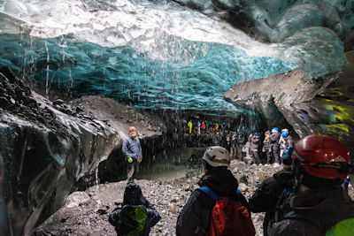 Inside the ice cave