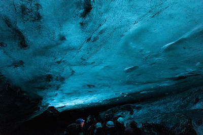 Inside the ice cave