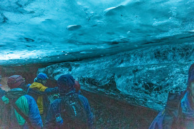 Inside the ice cave