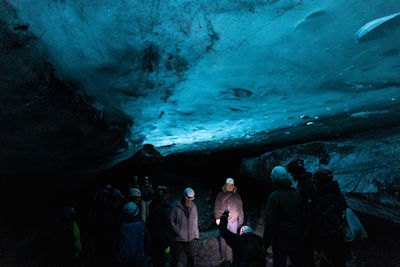 Inside the ice cave