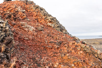 Some lava with iron salts