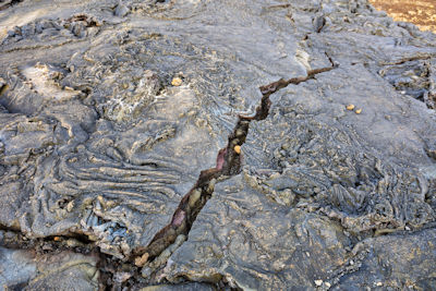 Crack in the lava
