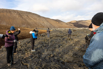 Walking on lava