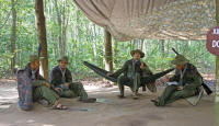 Dummies of Viet Cong fighters