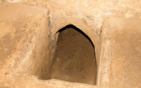 Tunnel entrance in a bunker