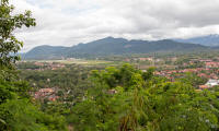 View to the east towards Luang Prabang airport