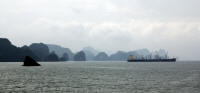 Ship carrying rock