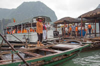 Departure/arrival point for rowing tour