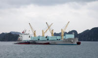 Ship carrying rock