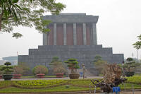 Back of Ho Chi Minh’s mausoleum