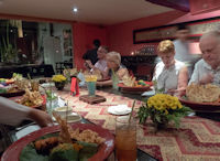 Martin & Linda, Julie & Steve Spooner at Dapur Babah Élite