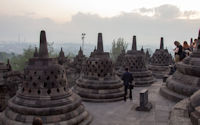 Perforated stupas
