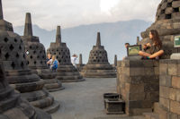 Perforated stupas