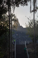 Silhouette of the central stupa