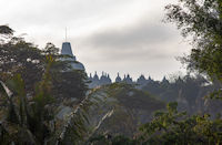 Silhouette of Borobudur