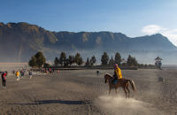 Luhur Poten Hindu temple at base of Mount Bromo