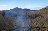 Vertical composite of the interior of the crater of Mount Bromo