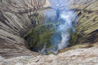 Interior of the crater of Mount Bromo