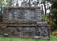 Copy (?) of Borobudur panels in grounds of Jiwa Jawa Resort hotel