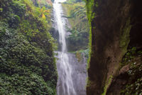 Vertical composite of the Madakaripura Waterfall