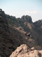 Fumaroles in the crater