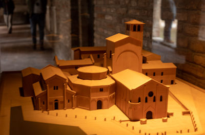 Model of the 4 churches of the Basilica di San Stefano