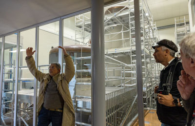 Piero in the laser source building
