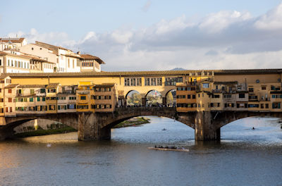 Panorama of Ponte Vecchio in the afternoon