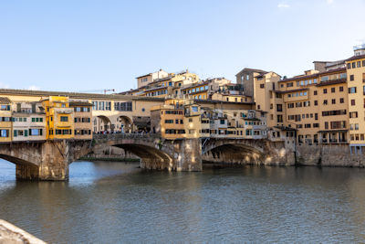 Panorama of Ponte Vecchio in the afternoon