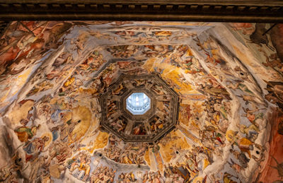 The Last Judgement fresco on the underside of the dome
