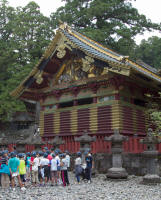Sanjinko (sacred storehouse) at Tosho-gu shrine, with elephant carvings