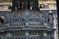 Top of lantern from Dutch East India Company with upside-down symbols