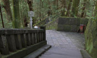 Steps up to tomb of Tokugawa Ieyasu