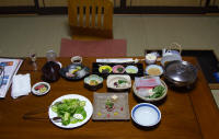 Evening meal, Ryokan Seiryu, Takayama